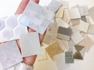 手のひらサイズの小さなクッションフロアが主役