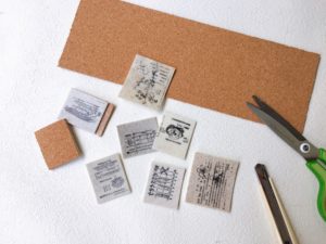 クッションフロアにコルクを貼って、シンプルに