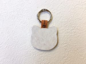 カラビナ付き猫キーホルダー